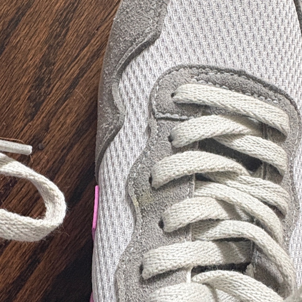 Veja Gray and Pink Sneakers with Purple Heel - Picture 5 of 5